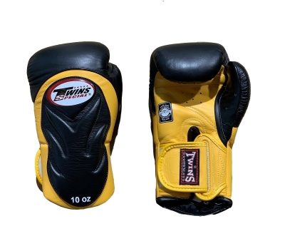 Боксерские перчатки Twins Black/Yellow BGVL-6(Р¤РѕС‚Рѕ 5)