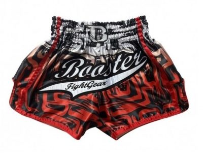 Шорты для Муай-Тай Booster TBT Labyrint 4 Черн/Красн/Белый(Р¤РѕС‚Рѕ 1)