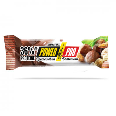 Протеиновый Батончик Power Pro 36% proteine фундук и арахис(Р¤РѕС‚Рѕ 1)