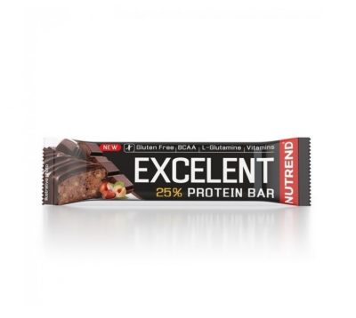  Протеиновый Батончик Nutrend Excelent 25% protein bar Шоколад с орехом 85г(Р¤РѕС‚Рѕ 1)