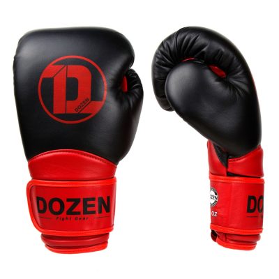 Боксерские перчатки Dozen Dual Impact Training Boxing Gloves Черный/Красный(Р¤РѕС‚Рѕ 2)