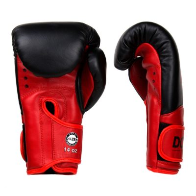 Боксерские перчатки Dozen Dual Impact Training Boxing Gloves Черный/Красный(Р¤РѕС‚Рѕ 3)