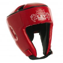 Замовити Шлем боксерский открытый Кожзам Лев LV-4293-R Бокс (р-р S-L, красный)