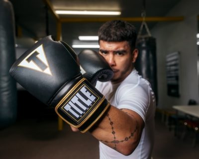 Перчатки боксерские TITLE Boxeo Mexican Leather Training Gloves Quatro Черный(Р¤РѕС‚Рѕ 2)