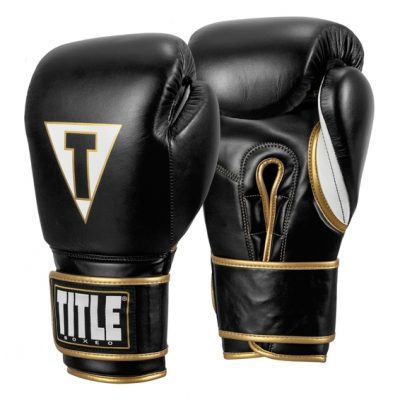 Перчатки боксерские TITLE Boxeo Mexican Leather Training Gloves Quatro Черный(Р¤РѕС‚Рѕ 3)