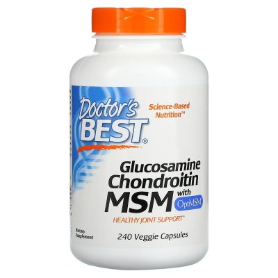 Витаминный комплекс для суставов и связок Doctor's Best Glucosamine Chondroitin MSM (240 капсул)(Р¤РѕС‚Рѕ 1)