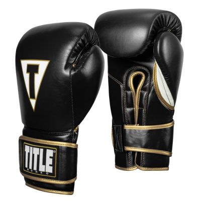 Перчатки боксерские TITLE Boxeo Mexican Leather Bag Gloves Quatro Черный(Р¤РѕС‚Рѕ 1)
