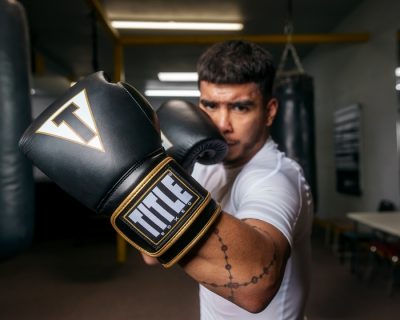 Перчатки боксерские TITLE Boxeo Mexican Leather Bag Gloves Quatro Черный(Р¤РѕС‚Рѕ 6)