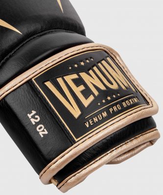 Боксерские перчатки Venum Giant 2.0 Pro Boxing Gloves With Velcro Черный/Золото(Р¤РѕС‚Рѕ 2)