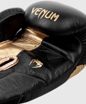 Боксерские перчатки Venum Giant 2.0 Pro Boxing Gloves With Velcro Черный/Золото(Р¤РѕС‚Рѕ 3)