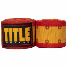 Замовити Бинты боксерские TITLE Elastic Hero Hand Wraps Красный/Желтый