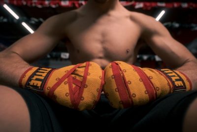 Бинты боксерские TITLE Elastic Hero Hand Wraps Красный/Желтый(Р¤РѕС‚Рѕ 2)