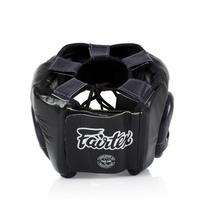 Боксерский шлем Fairtex Extra vision на шнуровке HG13 (Black-Blue)(Р¤РѕС‚Рѕ 4)