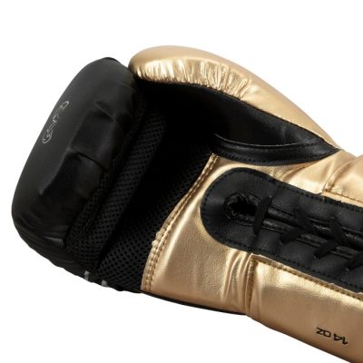 Боксерские перчатки на шнуровке Rival 100 Series Lace Sparring Gloves Black/Gold(Р¤РѕС‚Рѕ 5)