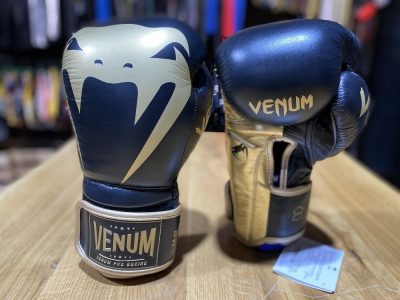 Боксерские перчатки Venum Giant 2.0 Pro Boxing Gloves With Velcro Черный/Золото(Р¤РѕС‚Рѕ 7)