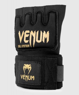 Накладки гелевые бинты Venum Gel Kontact Glove WrapsЧерный/Золото(Р¤РѕС‚Рѕ 2)