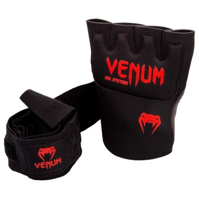Накладки гелевые бинты Venum Gel Kontact Glove Wraps Черный/Красный(Р¤РѕС‚Рѕ 2)