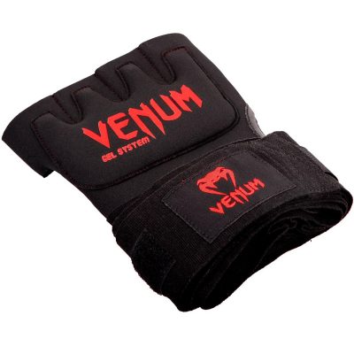 Накладки гелевые бинты Venum Gel Kontact Glove Wraps Черный/Красный(Р¤РѕС‚Рѕ 5)