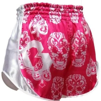 Шорты для тайского бокса Booster Pink Skull Thai Shorts(Р¤РѕС‚Рѕ 3)