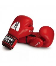 Замовити Перчатки боксерские "KNOCK" Green Hill лицензированные Федерацией бокса Украины Красный