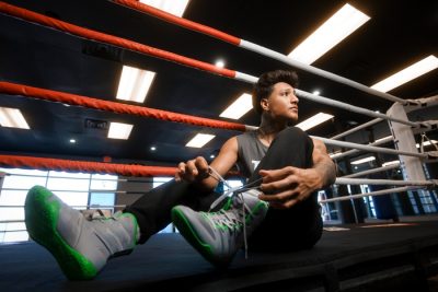 Боксерки TITLE Boxing Total Balance Boxing Shoes Серый/Зеленый(Р¤РѕС‚Рѕ 2)