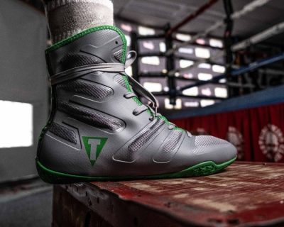 Боксерки TITLE Boxing Total Balance Boxing Shoes Серый/Зеленый(Р¤РѕС‚Рѕ 5)