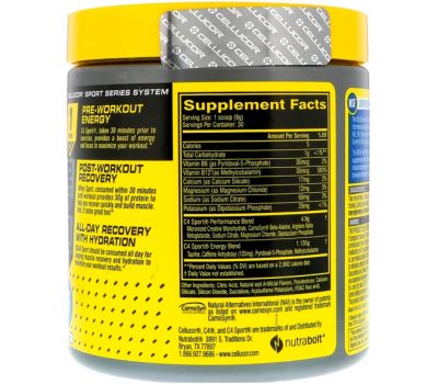 Предтренировочный комплекс Cellucor C4 sport Синяя Малина(Р¤РѕС‚Рѕ 2)