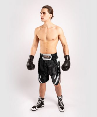  Боксерские шорты Venum Arrow Loma SIgnature Collection Черный/Белый(Фото 8)
