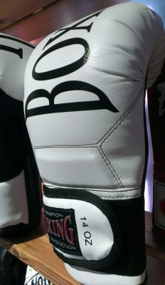Боксерские перчатки BOXING Кожвинил NEW Белый/Черный(Р¤РѕС‚Рѕ 2)