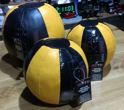 Мяч Медбол Boxing (d-36см) ПВХ Черн/Желт 5-7 кг(Р¤РѕС‚Рѕ 2)