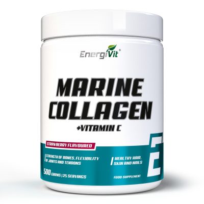 Коллаген EnergiVit Marine Collagen Strawberry (500 грамм)(Р¤РѕС‚Рѕ 1)