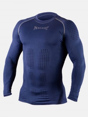 Компрессионная футболка с длинным рукавом Peresvit 3D Performance Rush Compression T-Shirt Navy (PRush-ls-Navy)(Р¤РѕС‚Рѕ 3)