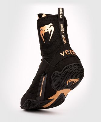 Боксерки Venum Elite Boxing Shoes - Черный/Бронза(Р¤РѕС‚Рѕ 3)