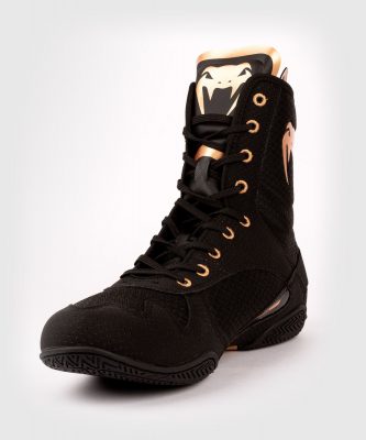 Боксерки Venum Elite Boxing Shoes - Черный/Бронза(Р¤РѕС‚Рѕ 4)
