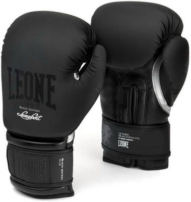 Боксерские перчатки LEONE 1947 GN059 синтетическая кожа черные(Р¤РѕС‚Рѕ 1)