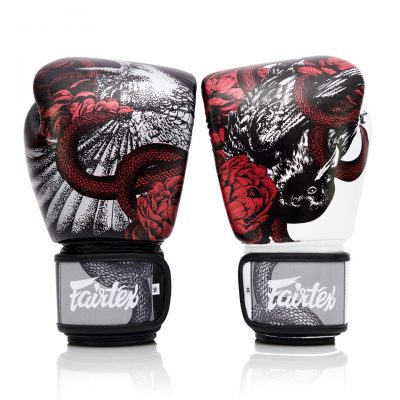 Боксерские перчатки Fairtex The Beauty of Survival BGV24 (кожа) 14oz(Р¤РѕС‚Рѕ 1)