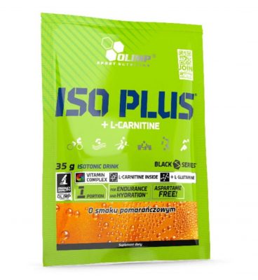 OLIMP Порционный изотонический напиток L-карнитином, L-глютамином, витаминами и минералами Iso Plus (35 гр) (Р¤РѕС‚Рѕ 1)