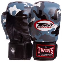 Замовити Перчатки боксерские кожаные TWINS FBGVL3-ARMY 12-16 унций Камуфляж/Серый