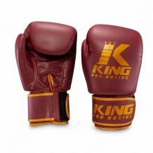 Замовити King Pro Boxing Боксерские перчатки кожа KPB/BGVL 3 бордово/золотые