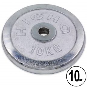 Блины (диски) хром. 30мм 10кг ТА-1454 (отв. d-30мм, металл хромированный)(Р¤РѕС‚Рѕ 1)