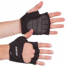 Перчатки (накладки) для поднятия веса ZEL ZG-3615 (неопрен, PL, эластан, р-р S-XXL)(Р¤РѕС‚Рѕ 1)