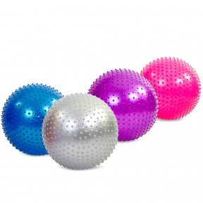 Мяч для фитнеса (фитбол) ZEL массажный 75см FI-1988-75 (PVC, 1400г,цвета в ассортименте,ABS-система)(Р¤РѕС‚Рѕ 1)