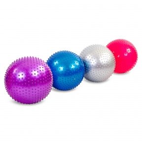 Мяч для фитнеса (фитбол) ZEL массажный 55см FI-1986-55 (PVC, 900г, цвета в ассортименте,ABS-система)(Р¤РѕС‚Рѕ 1)
