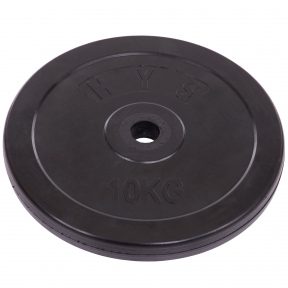 Блины (диски) обрезиненные 30мм 10кг ( ТА-1445 (отв. d-30мм, черные))(Р¤РѕС‚Рѕ 1)