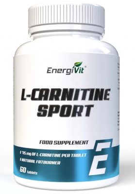 Energi Vit Карнитин L-Carnitine Sport (60 капсул) 4210(Р¤РѕС‚Рѕ 1)