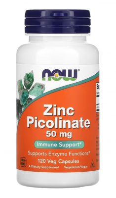 Now Витамины Zinc Picolinate 50mg (120 капсул) 5525(Р¤РѕС‚Рѕ 1)
