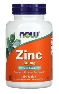 Now Витамины Zinc 50mg (250 капсул) 5228(Р¤РѕС‚Рѕ 1)