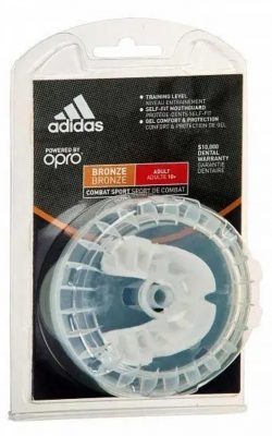 Adidas powered by opro Капа взрослая с футляром Bronze ADIBP31 |бел|(Р¤РѕС‚Рѕ 2)