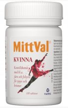 Замовити MittVal Витамины для женщин KVINNA (100 таблеток) 0658
