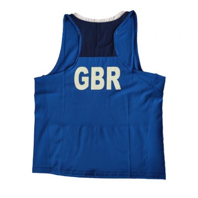 Adidas Форма для занятий боксом Olympic Man GBR (шорты + майка) AD0006104 синяя(Р¤РѕС‚Рѕ 4)